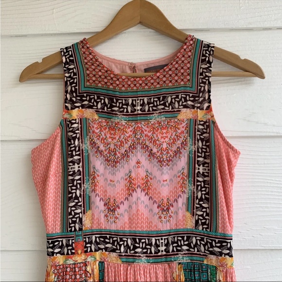 NWT Anthropologie Bhanuni Alessandra Maxi Dress size 0 Sleeveless Floral Lined - Picture 3 of 15